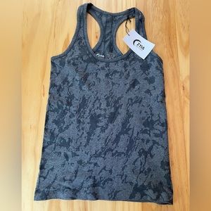 NWT ZYIA Active Splash Racer Seamless Tank / color: Gray / size: M